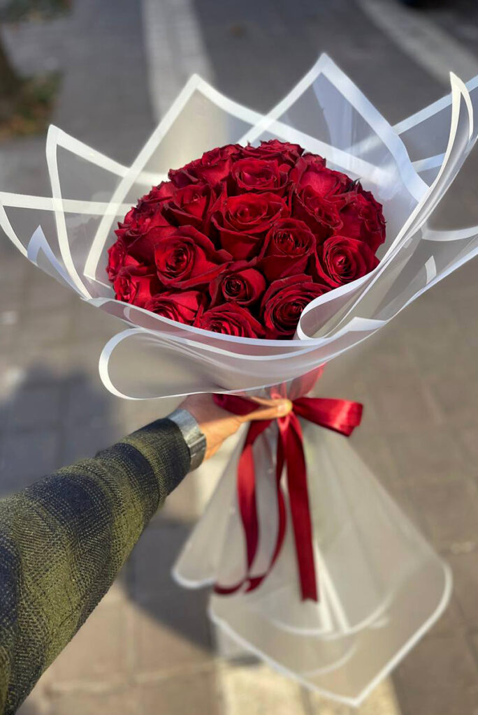 دسته گل رز