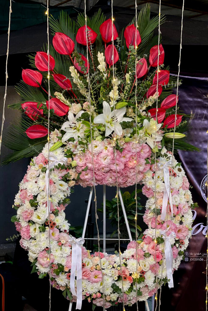 دسته گل ایستاده مخصوص جشن ها و تبریک افتتاحیه