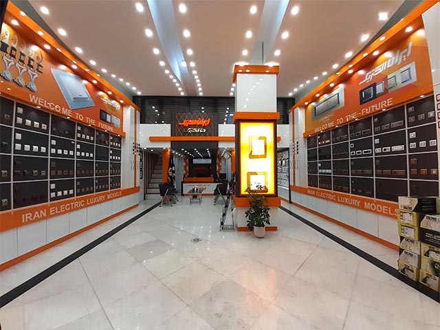 نمای داخلی فروشگاه فضل الکتریک در رشت